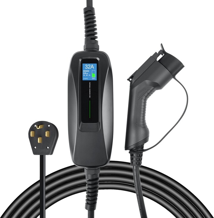 Lectron NEMA 1450 Level 2 EV Charger 240V 32 Amp with 15ft Extension