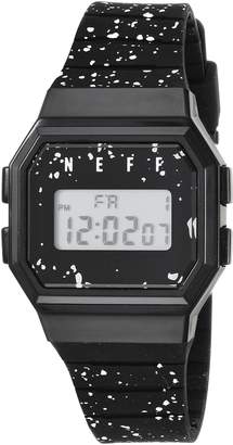 Neff Automatic Plastic and Polyurethane Sport Watch, Color:Black (Model: BLSPNF0204)