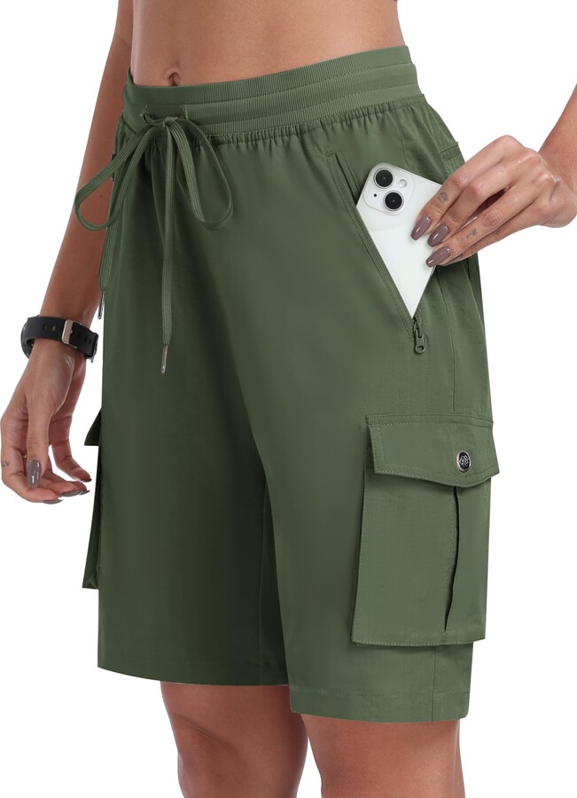 Army Green Shorts Women