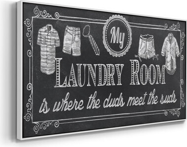 Lark Manor Duds and Suds- Framed Gallery Wrapped Canvas -Ready to Hang