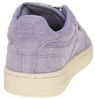 Reebok New Girls Purple Club C 85 Pastels Suede Trainers Retro Lace Up