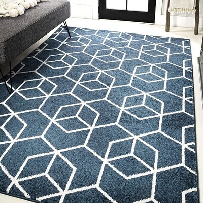 Non-Slip Washable Decor Mat Soft Floor Carpet Extra Large 4x5 Feet MoonTour Stripe Geometric Pattern Area Rugs for Living Room 