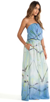 Thumbnail for your product : Gypsy 05 Printed Silk Tube Maxi Dress