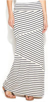 Thumbnail for your product : Studio M Tiered Striped Maxi Skirt