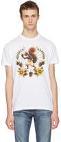 Thumbnail for your product : DSQUARED2 White Boxing Squirrel T-Shirt
