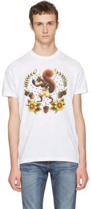 DSQUARED2 White Boxing Squirrel T-Shirt