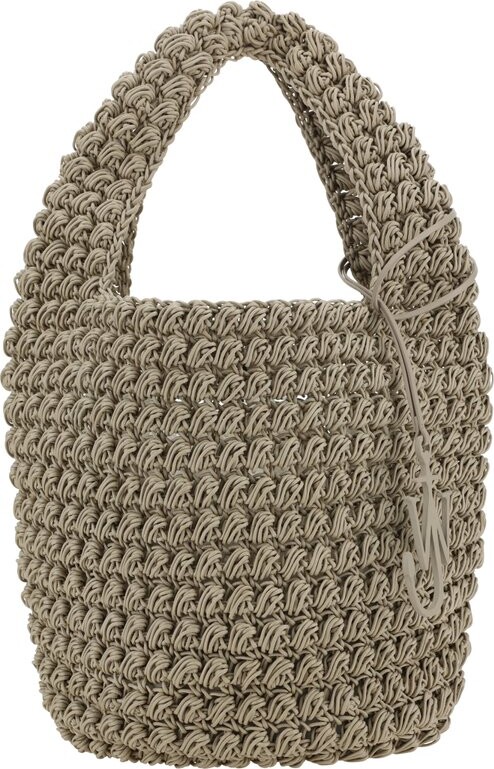 J.W.Anderson Logo Charm Popcorn Large Basket Bag