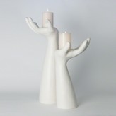 Thumbnail for your product : The Well Appointed House Palma Candleholder in Matte White Finish