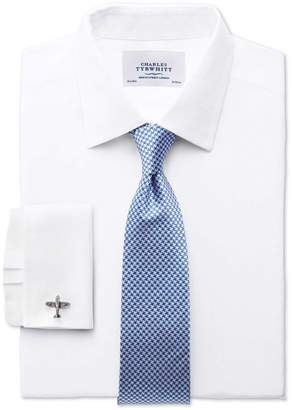 Royal Blue Silk Classic Puppytooth Tie by Charles Tyrwhitt
