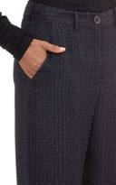 Thumbnail for your product : Maison Margiela Tweed-Print Wide-Leg Trousers-Blue