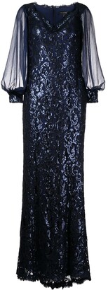 Tadashi Shoji Cassatt sequin-embellished floor-length gown