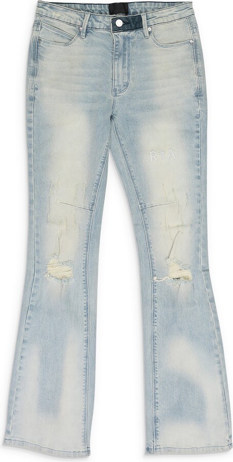 RtA Blue Distressed Skinny Jeans