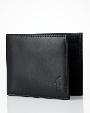 Polo Ralph Lauren Burnished Leather Passcase Wallet - ShopStyle