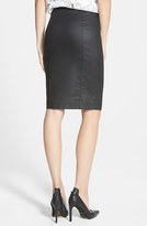 Thumbnail for your product : French Connection 'Gazelle' Zip Front Coated Pencil Skirt (Online Only)
