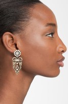 Thumbnail for your product : Cara Crystal Burnished Chandelier Earrings