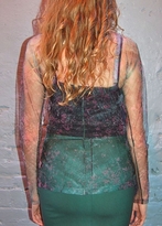 Thumbnail for your product : MSGM Sheer Long Sleeve Top