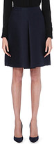 Thumbnail for your product : Burberry Pleated-front cotton and silk-blend skirt