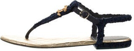 Chanel Tweed sandal - ShopStyle