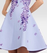 Thumbnail for your product : Oscar de la Renta Floral jacquard-knit minidress