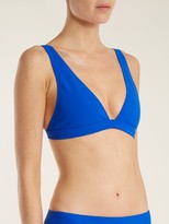 Thumbnail for your product : Rochelle Sara The Enga V-neck Bikini Top - Blue