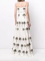 Thumbnail for your product : Agua Bendita Lima Embroidered Linen Maxi Dress