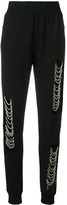 Thumbnail for your product : Philipp Plein Distressed Chain Embellished Track Pants