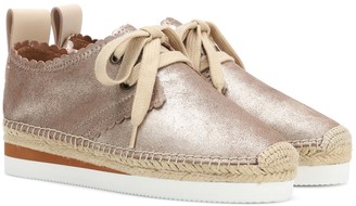 See by Chloe Leather lace-up espadrilles See by Chloe Leather lace-up espadrilles