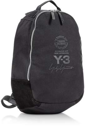 Y-3 Y 3 Black Signature Nylon Backpack