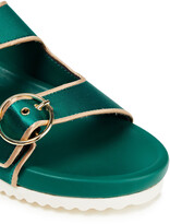 Thumbnail for your product : Zimmermann Buckled Satin Sandals