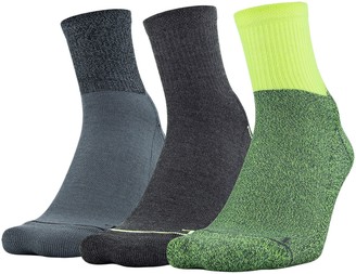 3-pair Socks Under Armour Mens Phenom 2.0 Quarter Socks 