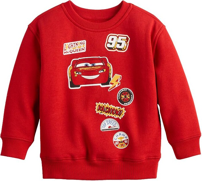 Disney/Jumping Beans Toddler Disney / Pixar's Cars Lightning McQueen Graphic Fleece Crew