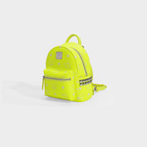 Thumbnail for your product : MCM Stark Backpack 20 In Neon Yellow Coated Canvas