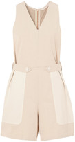 Thumbnail for your product : See by Chloe Two-tone Denim Playsuit