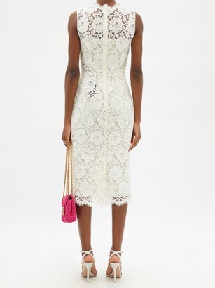 Dolce & Gabbana Cordonetto-lace Midi Sheath Dress - White