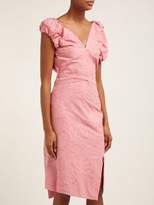 Thumbnail for your product : Vivienne Westwood Gabriella Asymmetric Floral Fil Coupe Dress - Womens - Pink