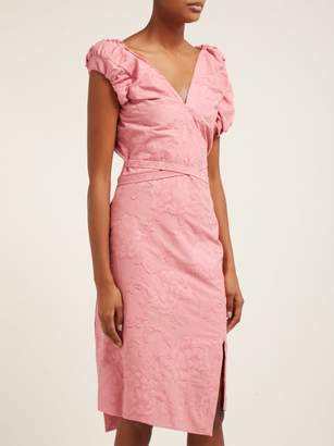 Vivienne Westwood Gabriella Asymmetric Floral Fil Coupe Dress - Womens - Pink
