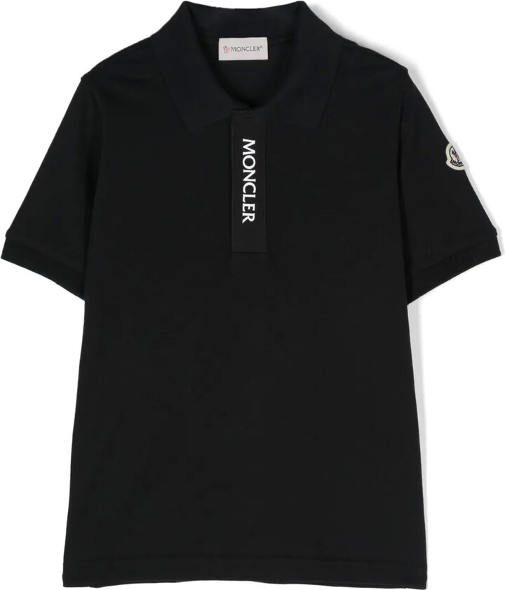 Moncler Enfant Logo-Patch Cotton Polo Shirt