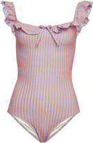 Thumbnail for your product : Solid & Striped The Amelia Striped Swimsuit with Ruffles