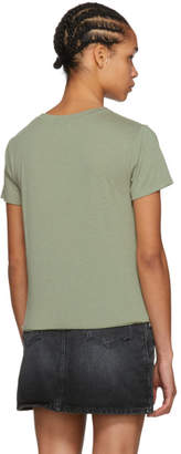 Saint Laurent Khaki Universite T-Shirt
