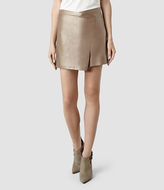 Thumbnail for your product : AllSaints Ramona Leather Skirt