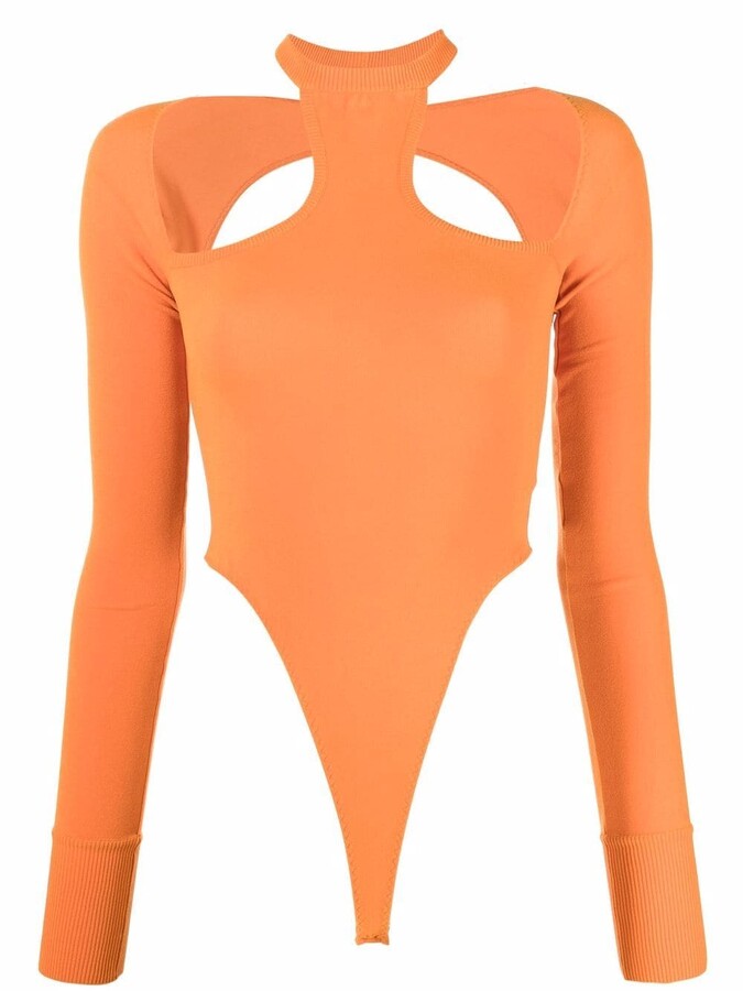 ALESSANDRO VIGILANTE Cut-Out Halterneck Bodysuit - ShopStyle