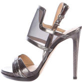 Thumbnail for your product : Reed Krakoff Embossed Mesh Sandals