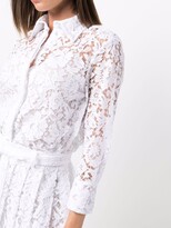 Thumbnail for your product : Valentino Garavani Floral-Lace Pleated Shirt-Dress