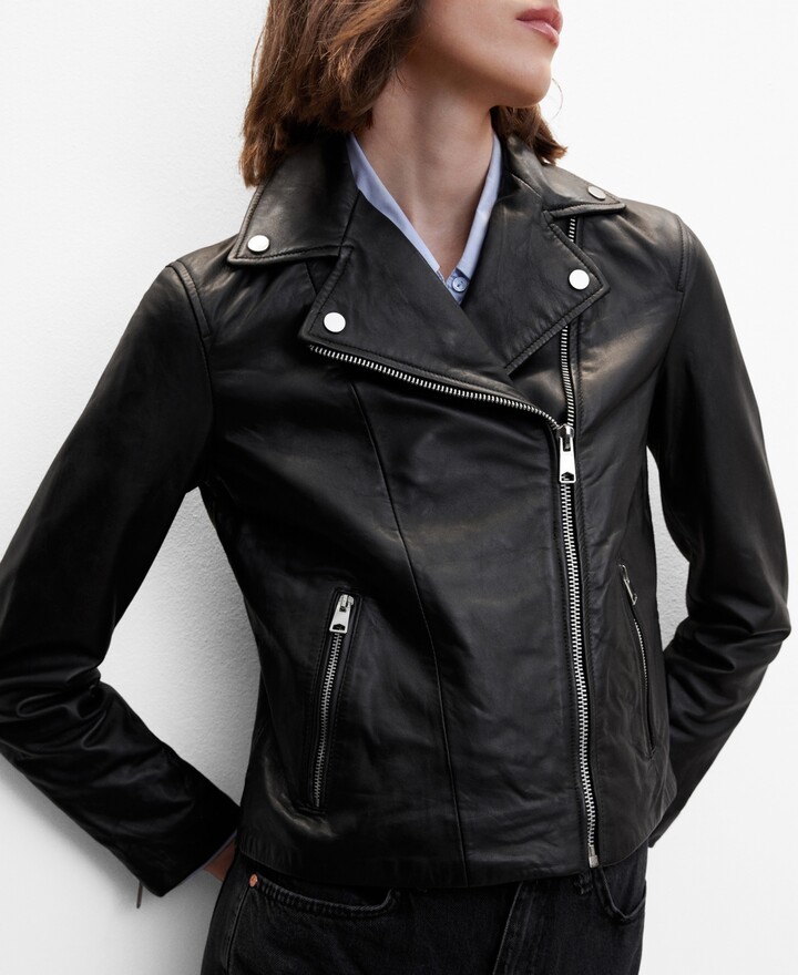 MANGO Women's Leather & Faux Leather Jackets | ShopStyle