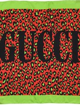 Thumbnail for your product : Gucci Disco Leopard Print Silk Scarf