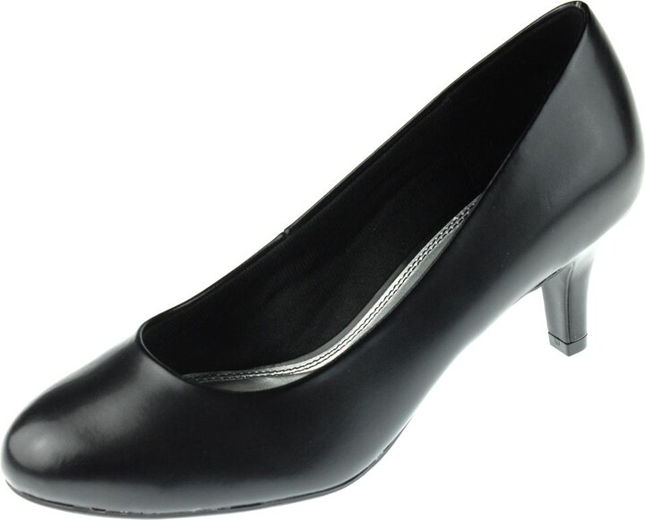 Parigi Womens Slip On Round Toe Heels
