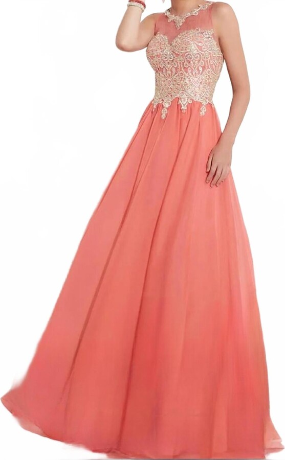 Studio17 Women's Prom Dress In Coral