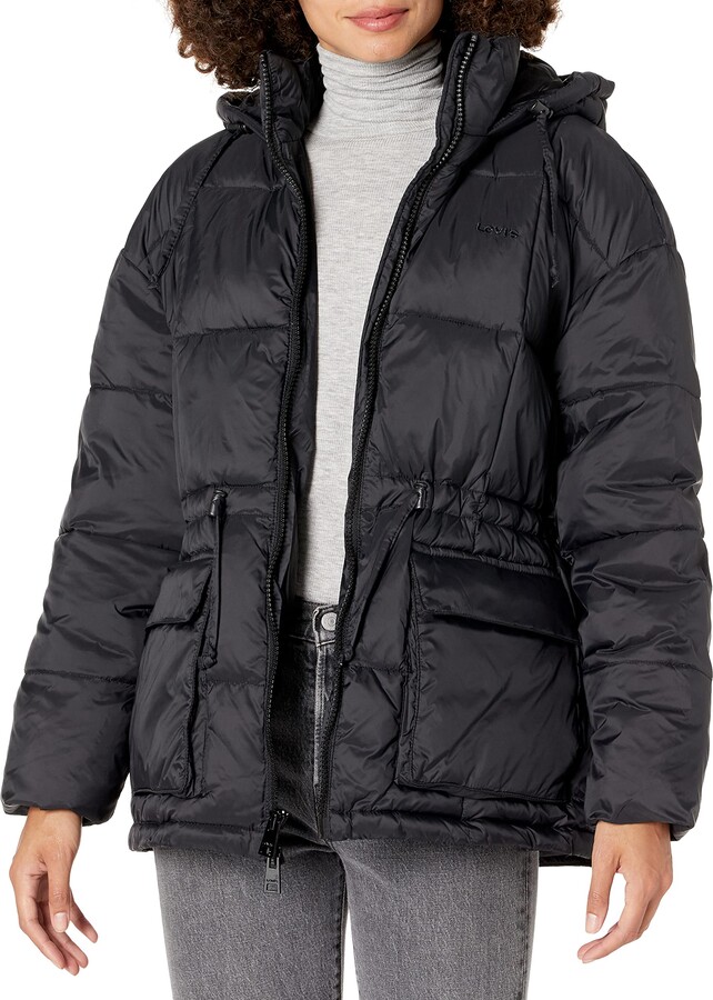 Levi's Women's Quilted Megan Hooded Puffer Jacket ShopStyle