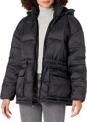 Levi's Women's Quilted Megan Hooded Puffer Jacket - ShopStyle