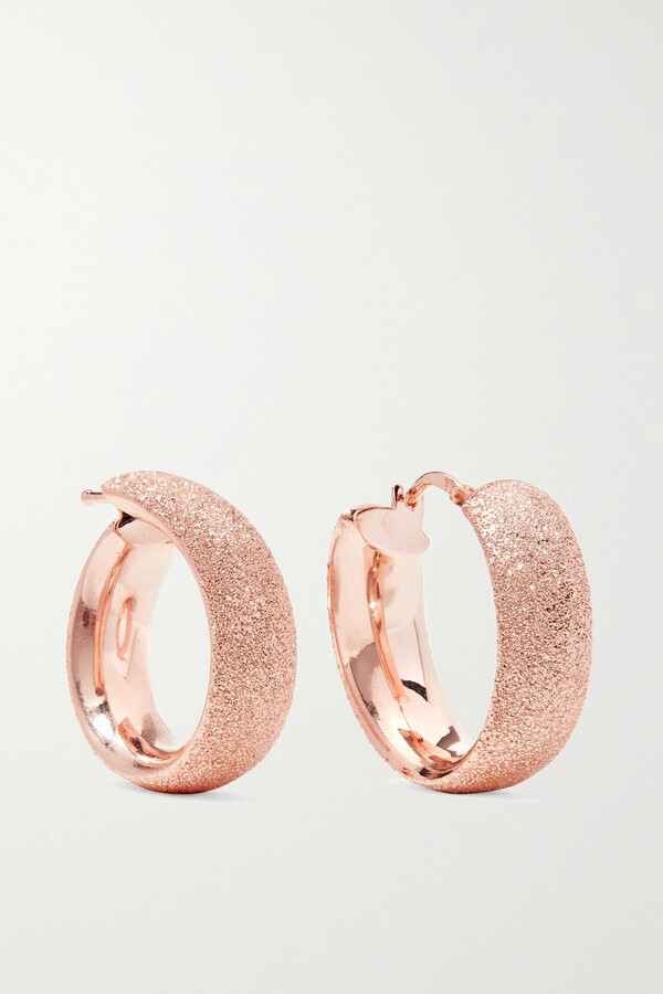 Rose Gold Hoops | Shop the world's largest collection of fashion 